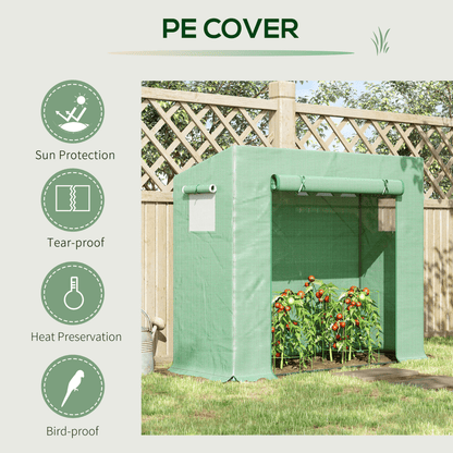 Garden Greenhouse Plant Cover, Windows & Zipper 198Lx77Wx149 - 168Hcm - plants - express.com