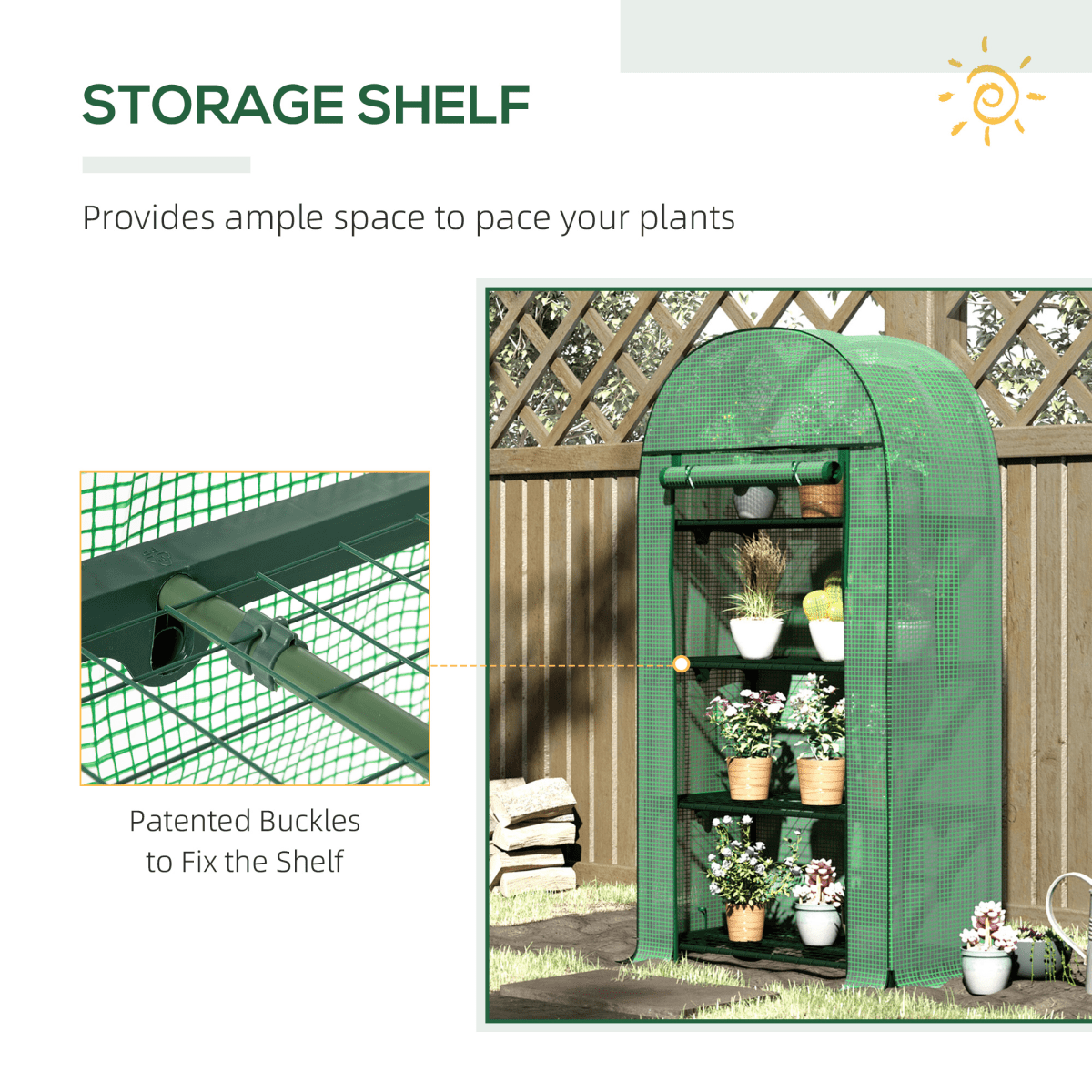 Garden Haven Mini Walk - in Greenhouse - UV - Resistant, Spacious & Durable! - plants - express.com
