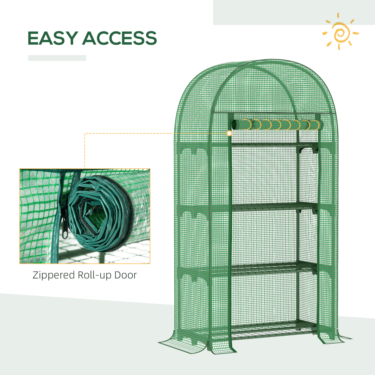 Garden Haven Mini Walk - in Greenhouse - UV - Resistant, Spacious & Durable! - plants - express.com