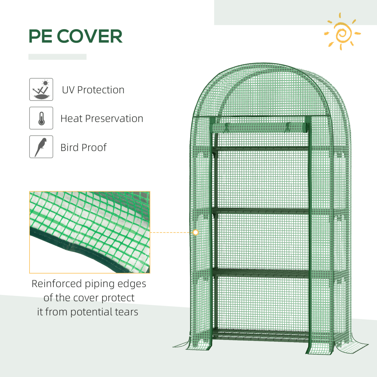 Garden Haven Mini Walk - in Greenhouse - UV - Resistant, Spacious & Durable! - plants - express.com