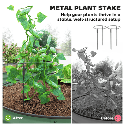 Garden Raised Planters Set - Durable Galvanised Steel for Outdoor Use - plants - express.com