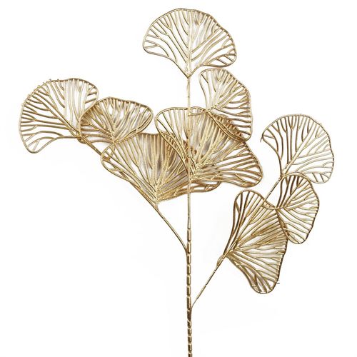 Golden Elegance: 65cm Stunning Leaf Decoration for Floral Arrangements - plants - express.com