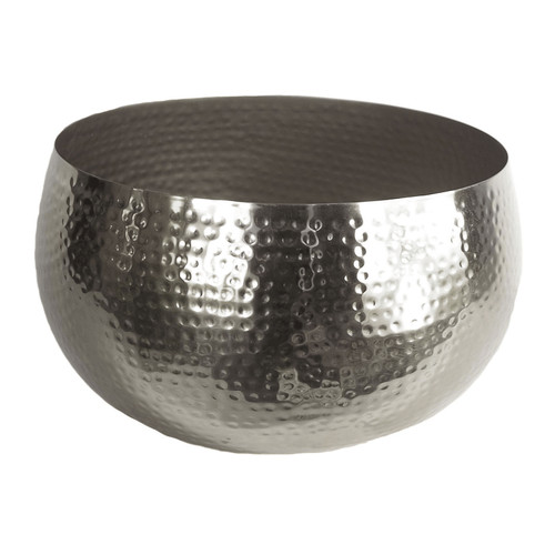 Gorgeous Faux Poinsettias in Elegant Silver Metal Planter - Festive Décor Set - plants - express.com
