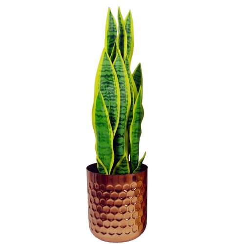 Handcrafted Copper Honeycomb Planter - Unique Rustic Design, 18cm x 15.5cm - plants - express.com