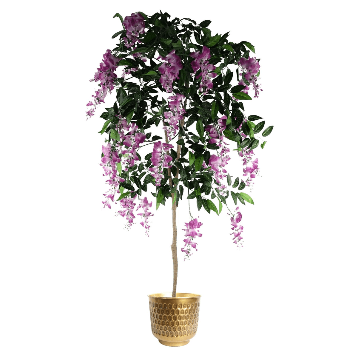 Handmade Gold Honeycomb Metal Planter - Unique Rustic Style for Any Space - plants - express.com