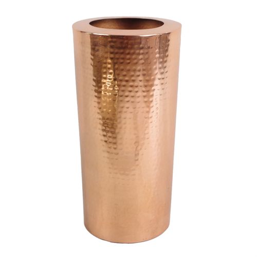 Handmade Hammered Antique Copper Vase – Unique Rustic Elegance 15x30cm - plants - express.com
