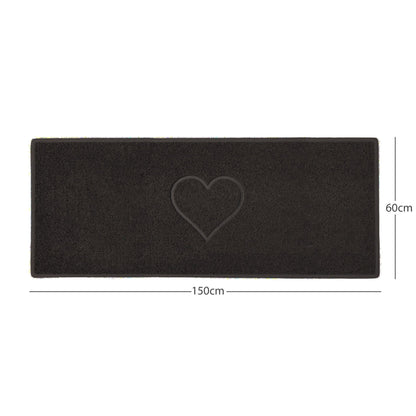 "Heart" Embossed Loofah Textured Spaghetti Door Mat - plants - express.com