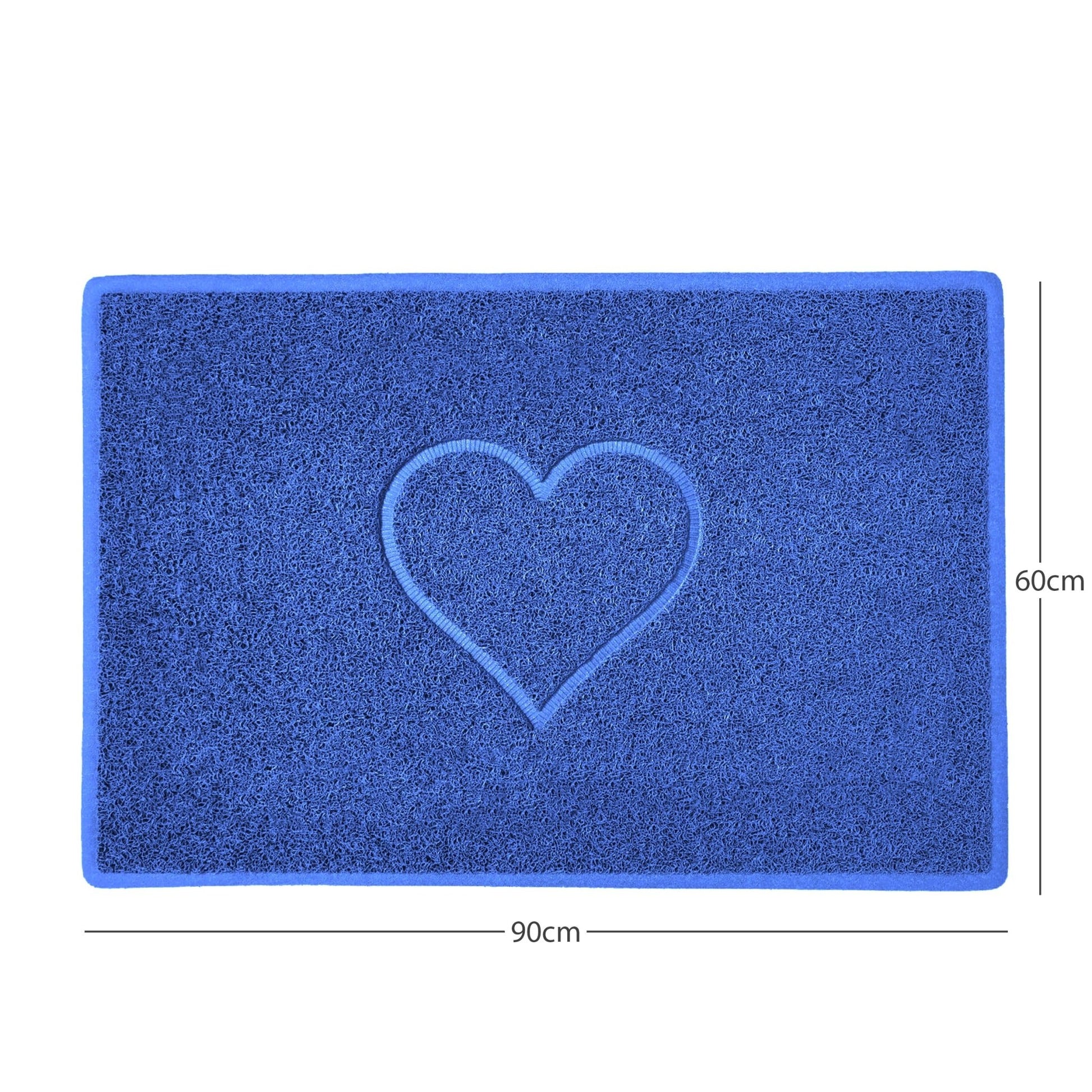 "Heart" Embossed Loofah Textured Spaghetti Door Mat - plants - express.com