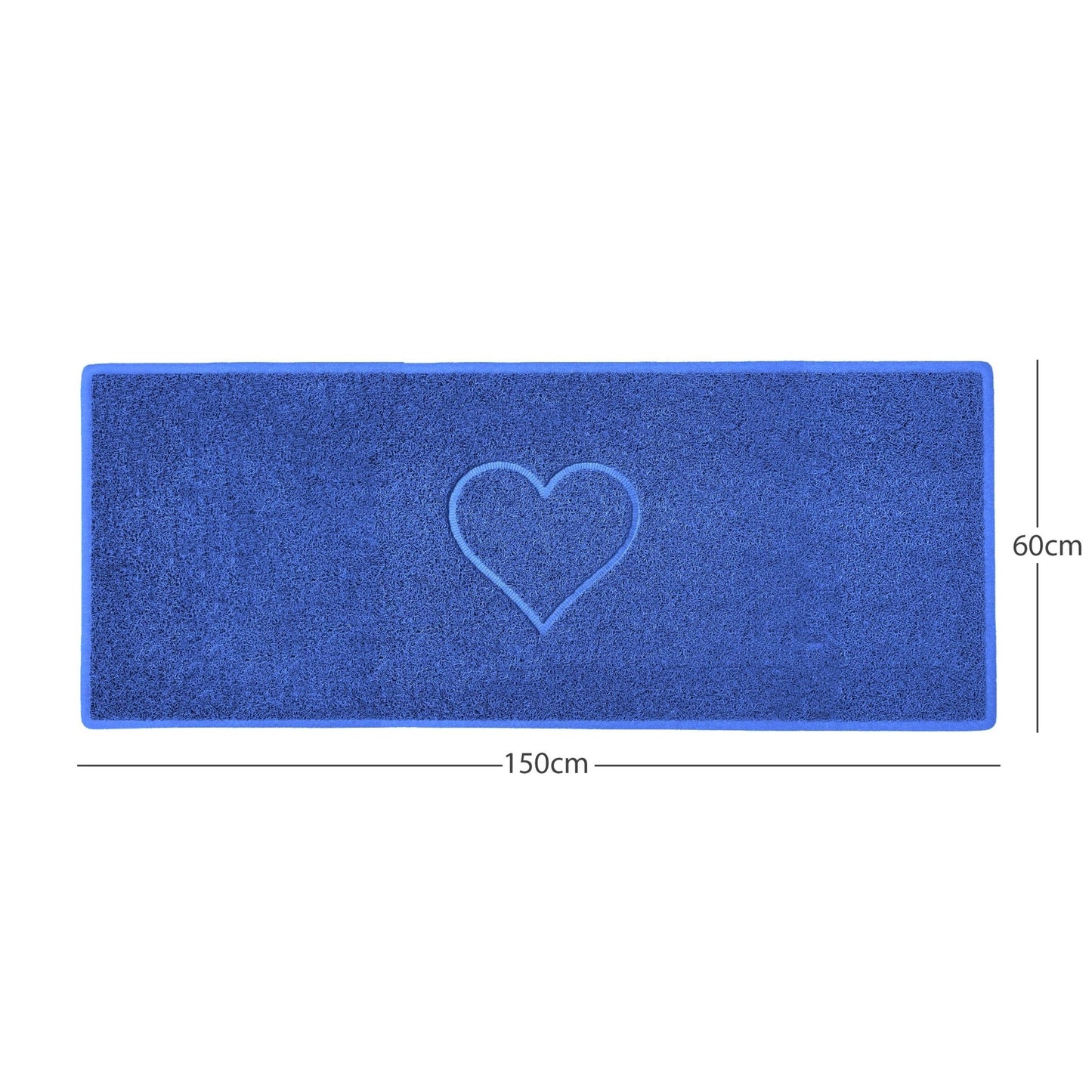 "Heart" Embossed Loofah Textured Spaghetti Door Mat - plants - express.com