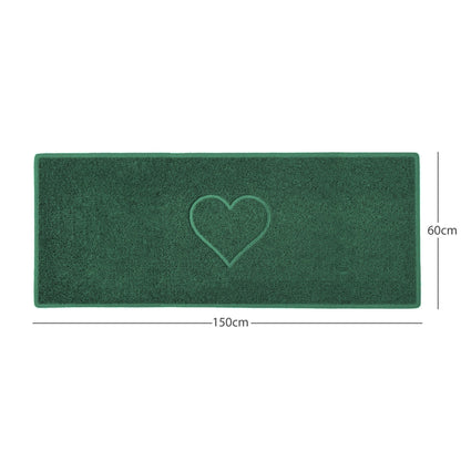 "Heart" Embossed Loofah Textured Spaghetti Door Mat - plants - express.com