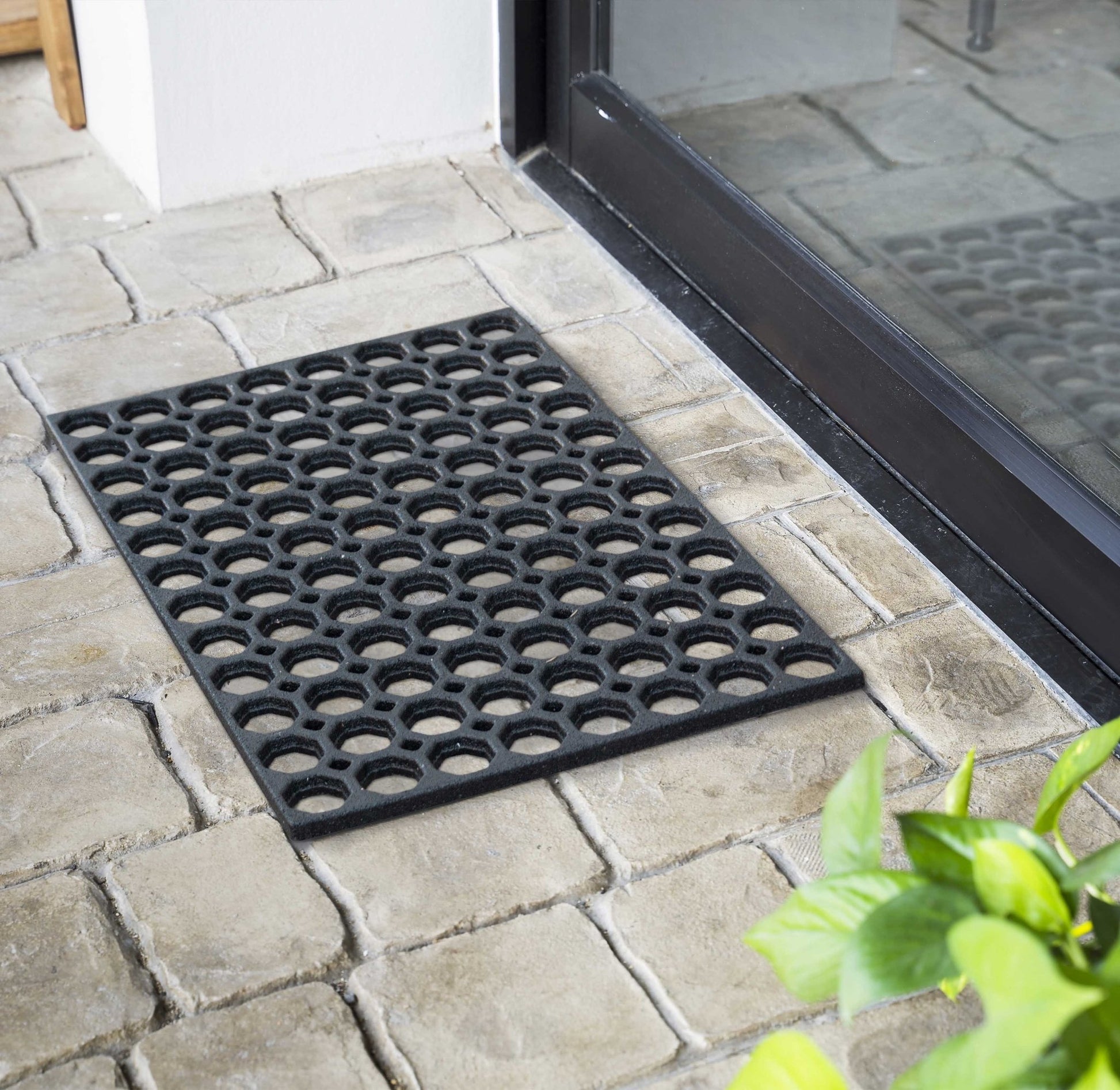 Heavy Duty Non Slip Rubber Ring Entrance Doormat - plants - express.com