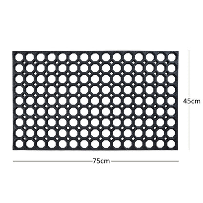Heavy Duty Non Slip Rubber Ring Entrance Doormat - plants - express.com