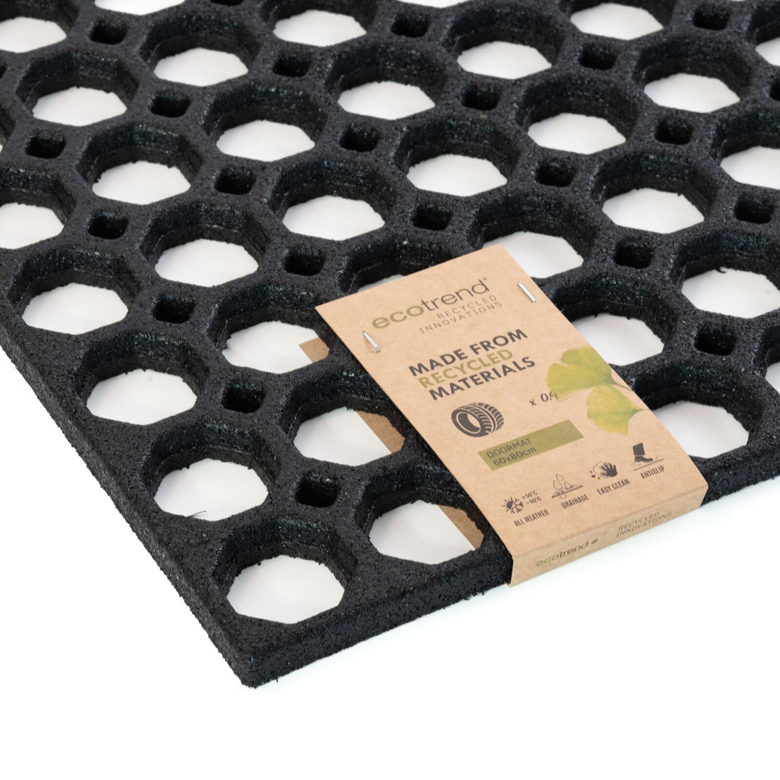 Heavy Duty Non Slip Rubber Ring Entrance Doormat - plants - express.com