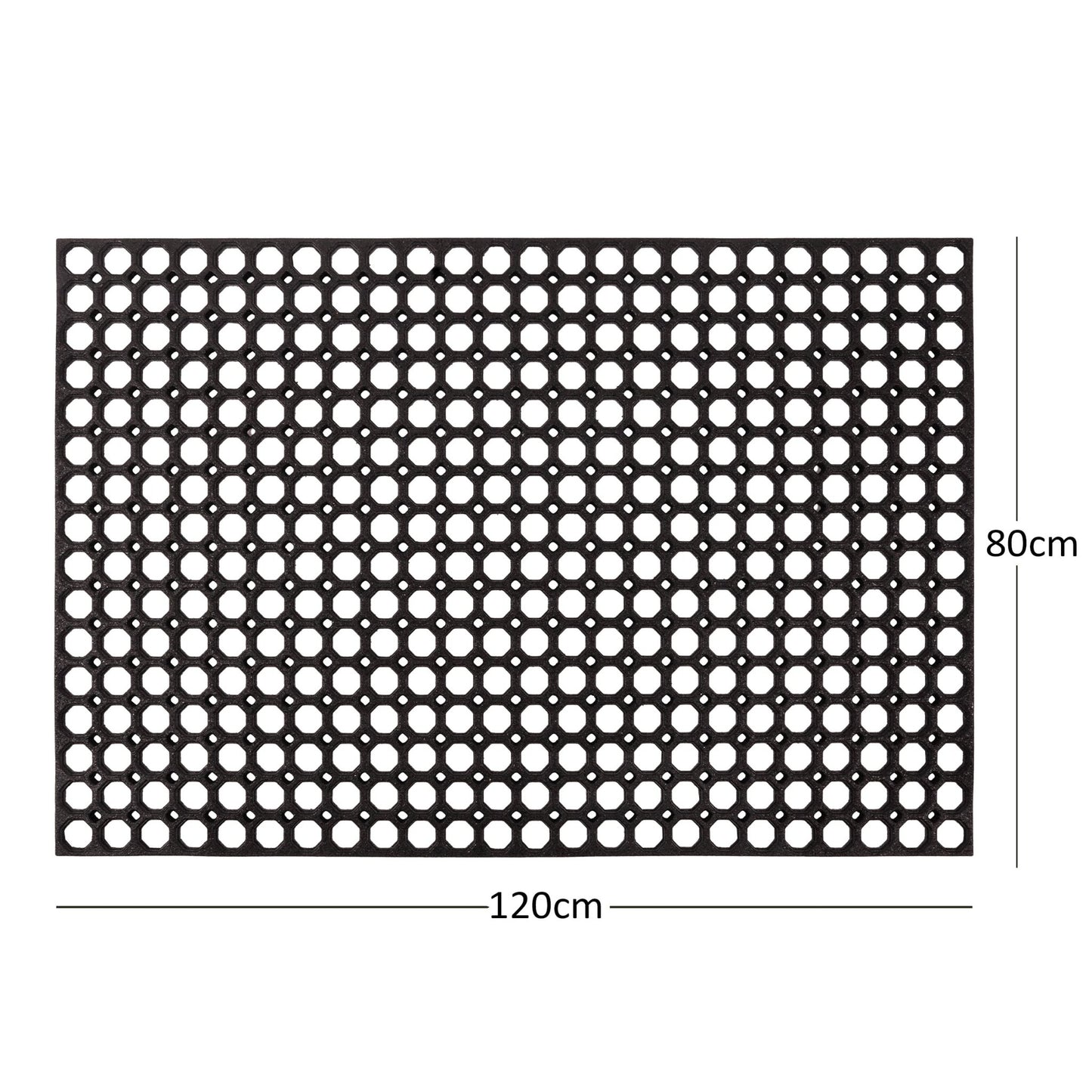 Heavy Duty Non Slip Rubber Ring Entrance Doormat - plants - express.com