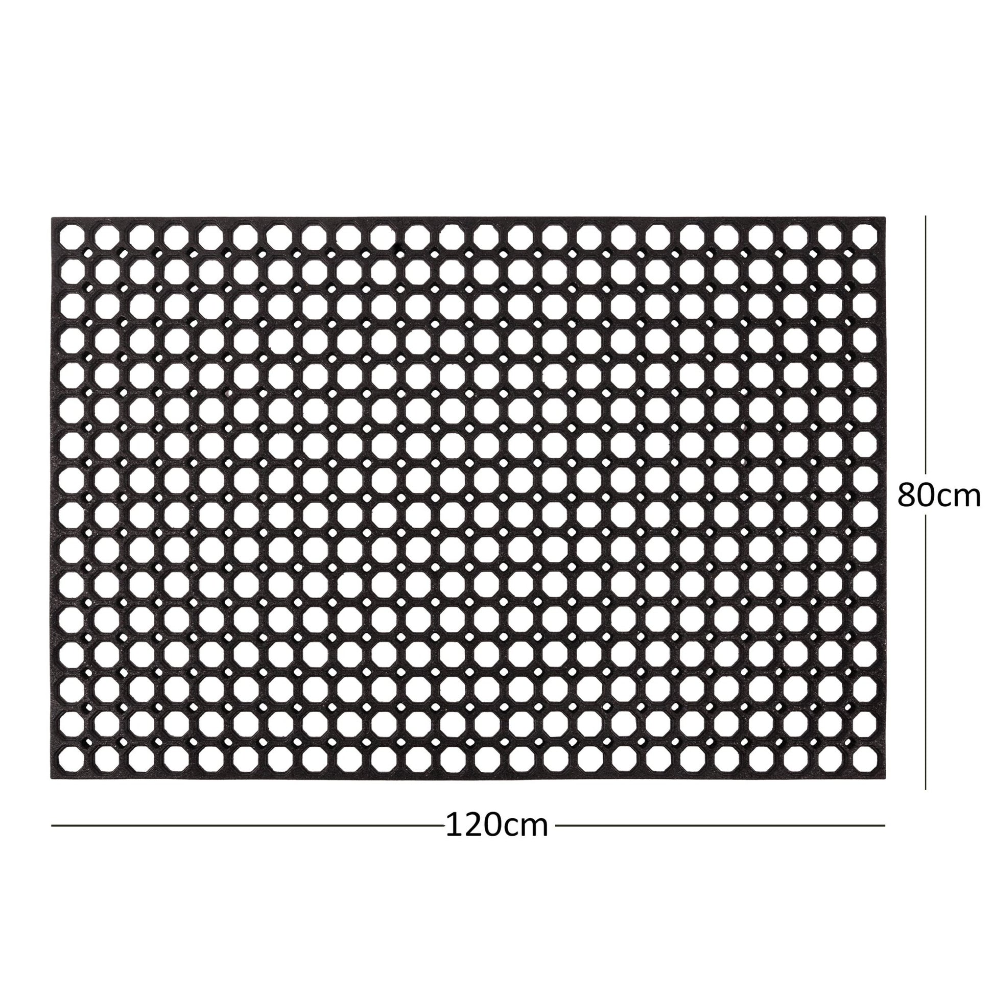 Heavy Duty Non Slip Rubber Ring Entrance Doormat - plants - express.com