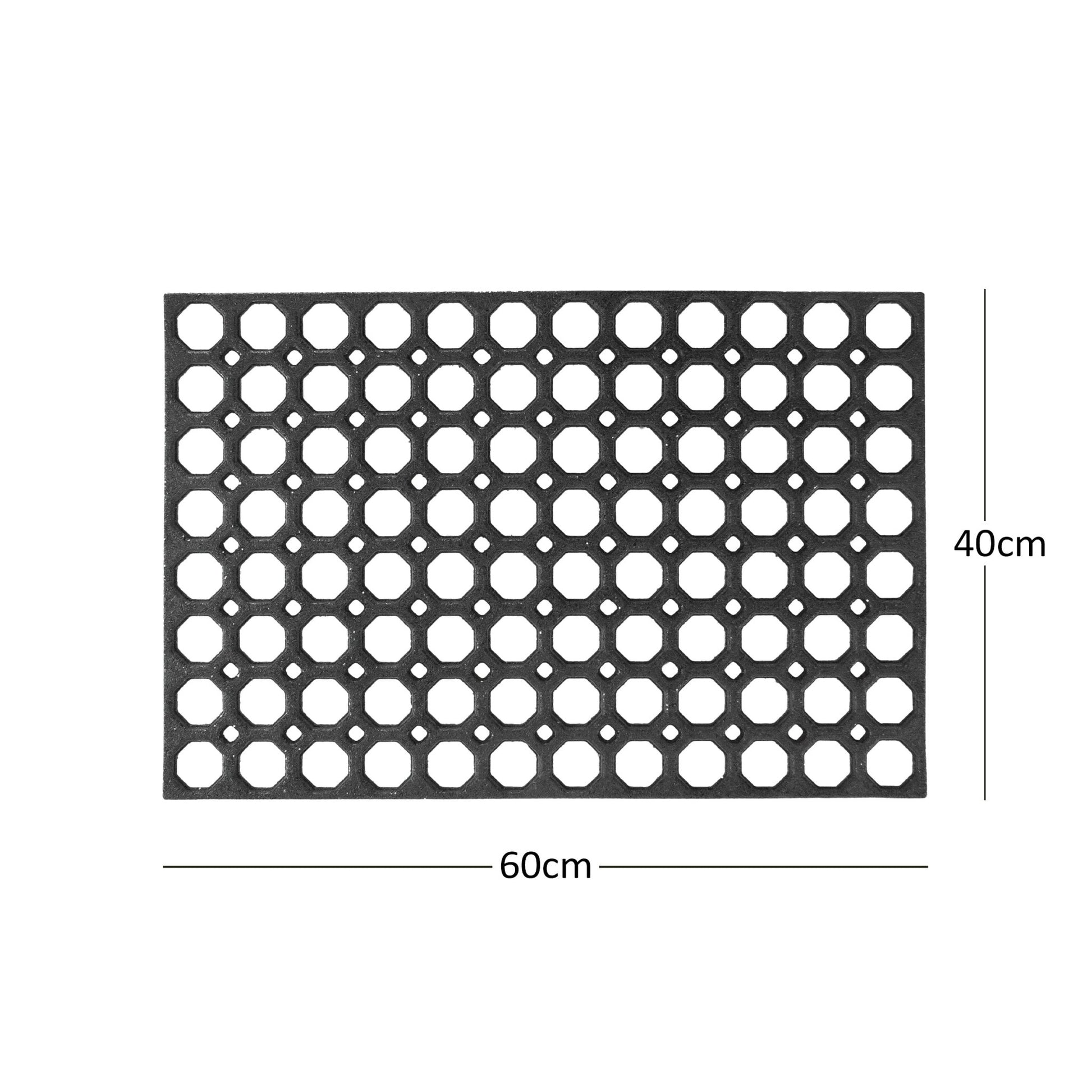 Heavy Duty Non Slip Rubber Ring Entrance Doormat - plants - express.com
