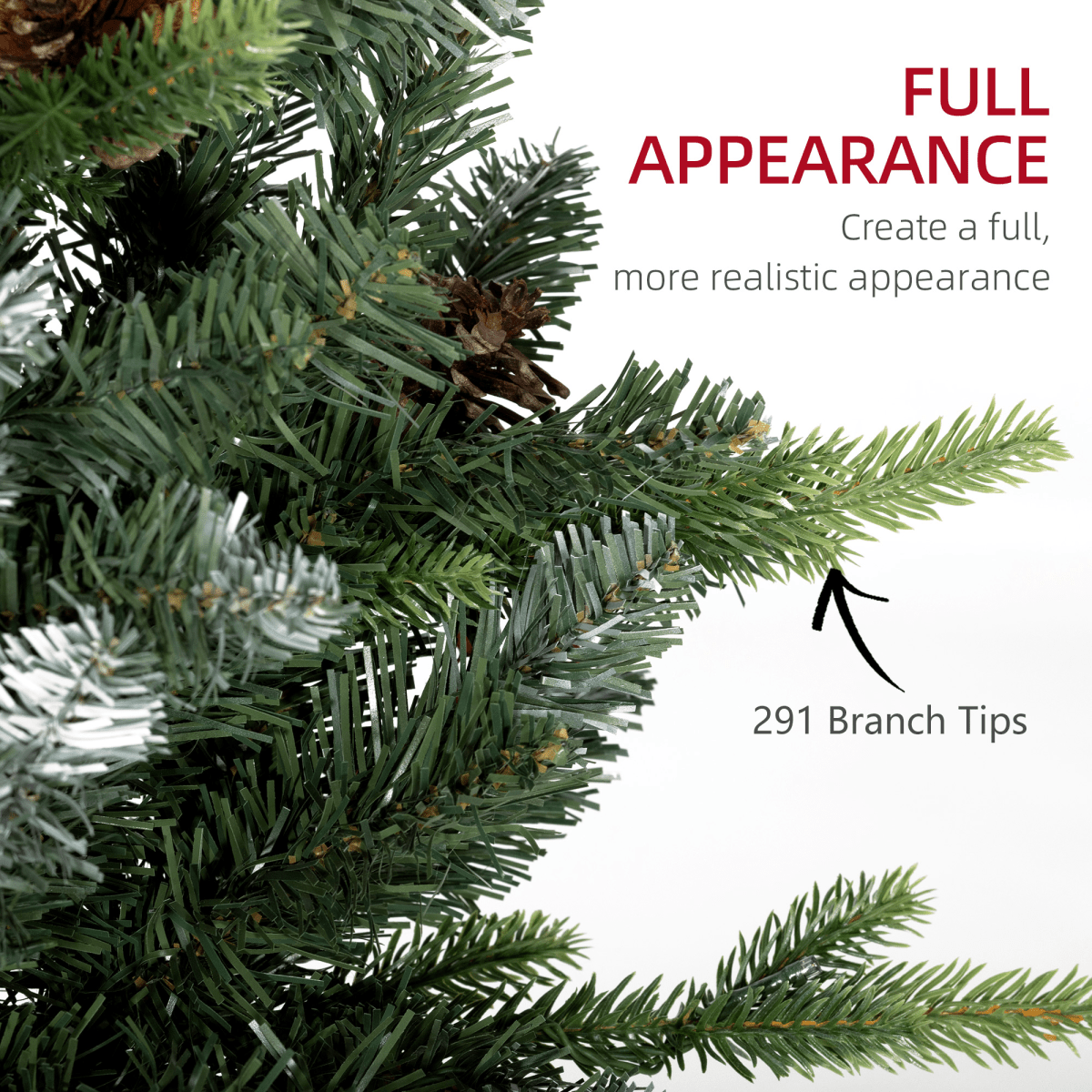 HOMCOM 2 Pieces 2' Prelit Artificial Tabletop Christmas Trees, LED Display - plants - express.com