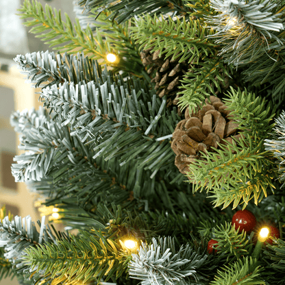 HOMCOM 2 Pieces 2' Prelit Artificial Tabletop Christmas Trees, LED Display - plants - express.com