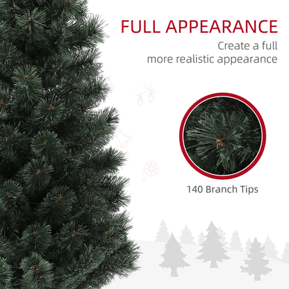 HOMCOM 4ft Artificial Christmas Tree with 80 Warm White LED Lights & Remote - plants - express.com