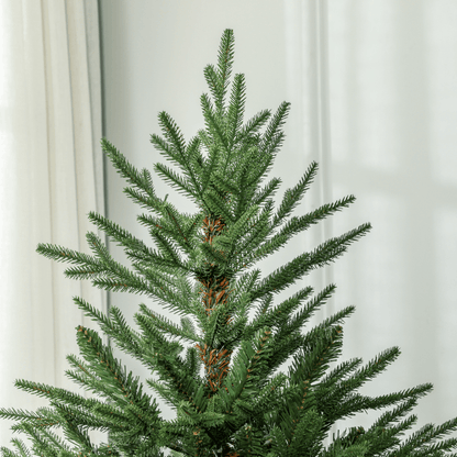 HOMCOM 5 - Foot Realistic Hinged - Branch Christmas Tree with Metal Base - plants - express.com