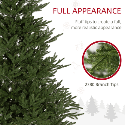 HOMCOM 5 - Foot Realistic Hinged - Branch Christmas Tree with Metal Base - plants - express.com