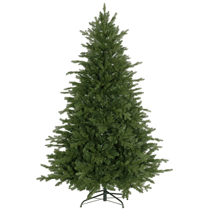 HOMCOM 5ft Artificial Christmas Tree with Metal Base and Hinged Branches - plants - express.com