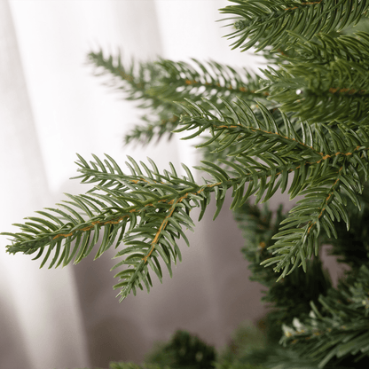 HOMCOM 5ft Artificial Christmas Tree with Metal Base and Hinged Branches - plants - express.com