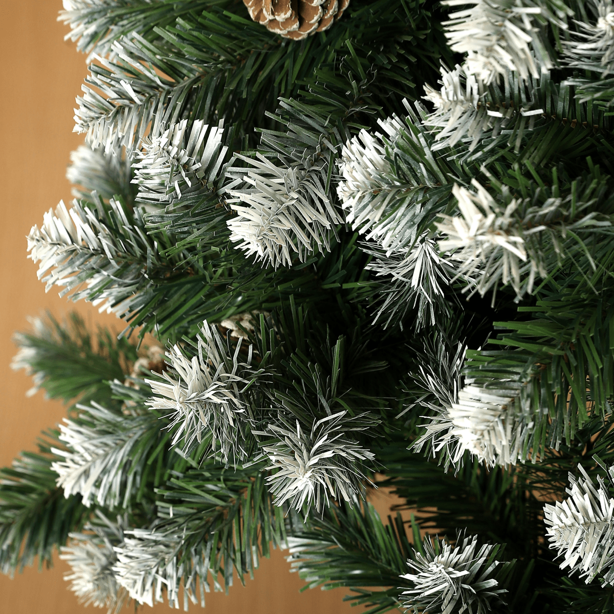 HOMCOM 5ft Artificial Pine Christmas Tree with Pinecones & Steel Base - plants - express.com