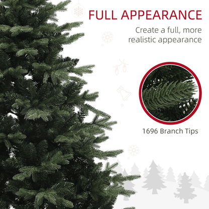 HOMCOM 5ft Artificial Spruce Christmas Tree with 1121 Branch Tips - Green - plants - express.com