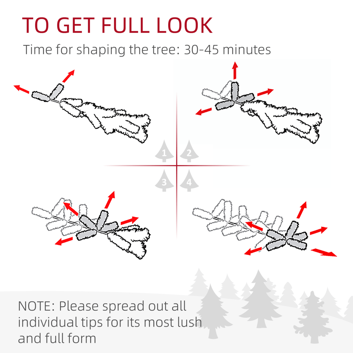 HOMCOM 5ft Prelit Artificial Christmas Tree with LED Lights & Purple Ornaments - plants - express.com