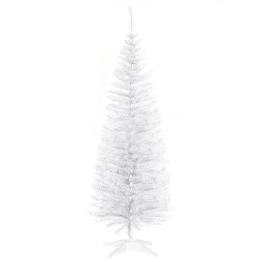 HOMCOM 5FT Slim Pencil Christmas Tree - Elegant Faux Pine for Holiday Cheer - plants - express.com