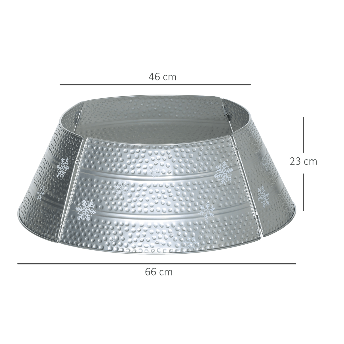 HOMCOM 66cm Christmas Tree Collar with Hollow Snowflake Patterns Silver - plants - express.com