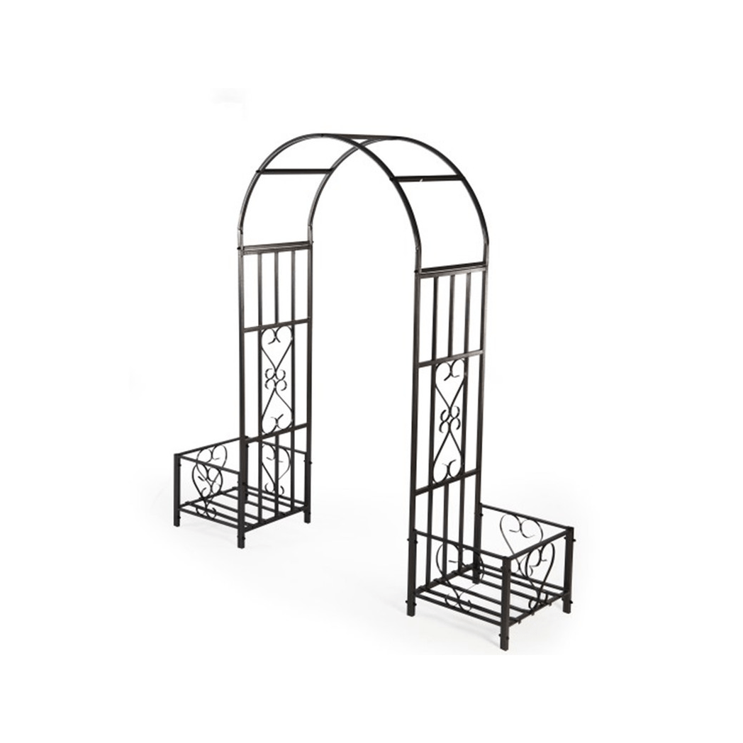 Huntingdon Ornamental Arch with Planters - plants - express.com