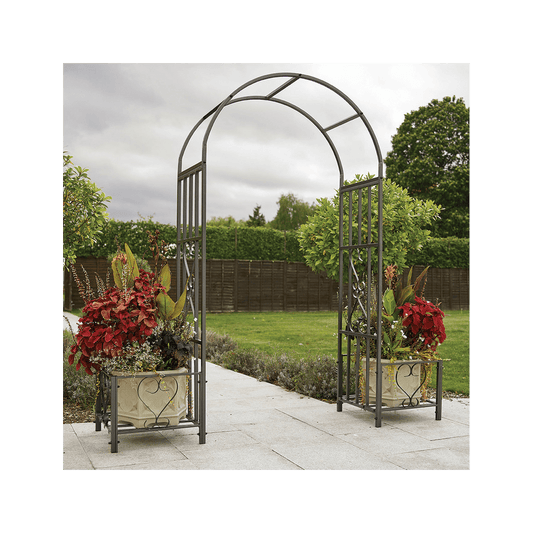 Huntingdon Ornamental Arch with Planters - plants - express.com