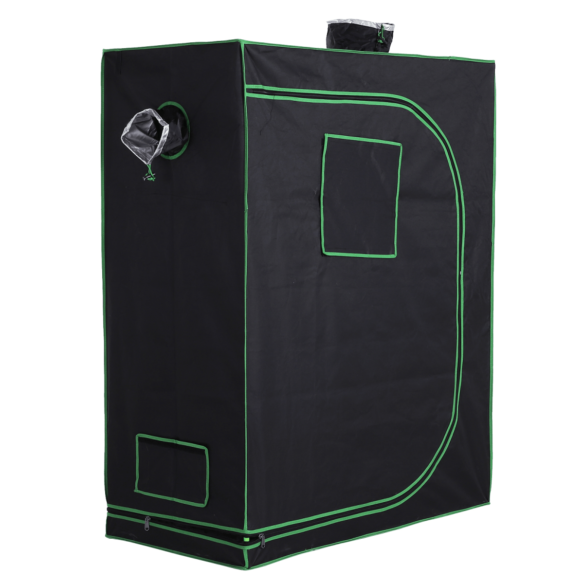 Hydroponic Plant Grow Tent Reflective Mylar Green Room 120L x60W x150Hcm Silver - plants - express.com