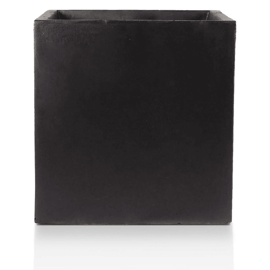 IDEALIST Lite Contemporary Flower Box Square Garden Planter, Faux Lead Concrete Outdoor Large Plant Pot H40 L40 W40 cm, 65L - plants - express.com