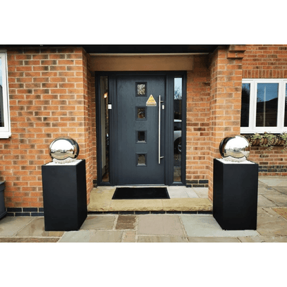 IDEALIST Lite Contemporary Light Concrete Garden Tall Square Planter, Outdoor Plant Pot H60 L27 W27 cm, 44L - plants - express.com