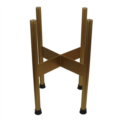 Iridescent Gold Metal Planter Stand with Unique Rainbow Planter - 38.5cm - plants - express.com