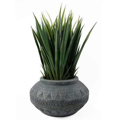 Large Rustic Grey Gliese Triangle Planter - Perfect for Indoor Greenery - plants - express.com
