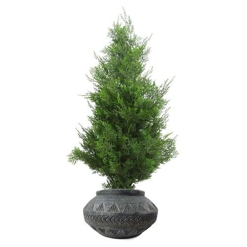 Large Rustic Grey Gliese Triangle Planter - Perfect for Indoor Greenery - plants - express.com