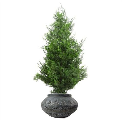 Large Rustic Grey Gliese Triangle Planter - Perfect for Indoor Greenery - plants - express.com
