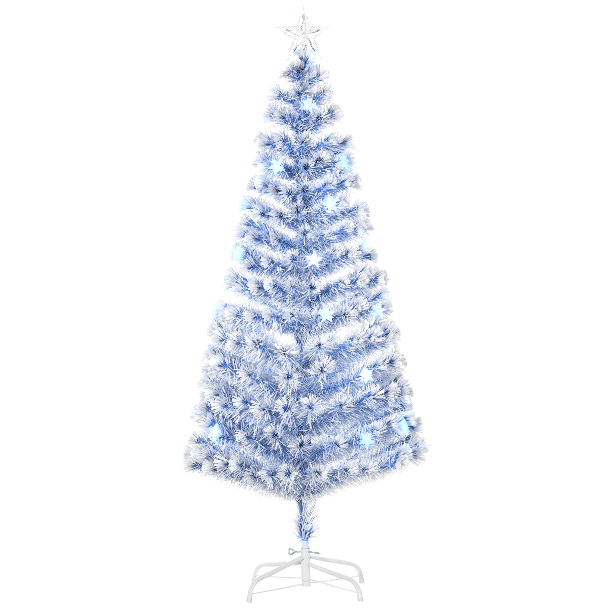 LED Illuminated Artificial Christmas Tree with Life - like Branches by HOMCOM - plants - express.com