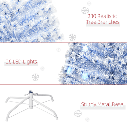 LED Illuminated Artificial Christmas Tree with Life - like Branches by HOMCOM - plants - express.com