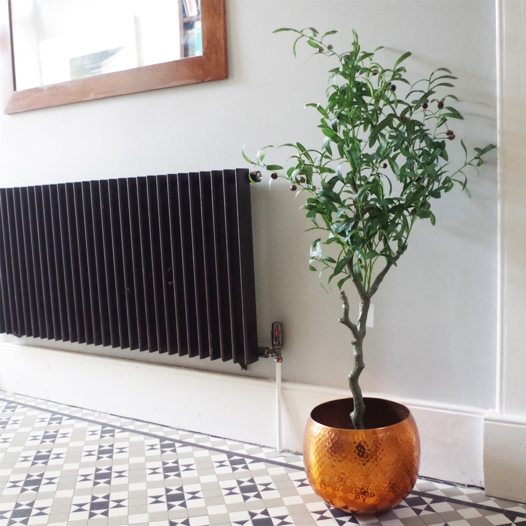 Lifelike 120cm Olive Tree - Natural Look with Adjustable Branches & Pot - plants - express.com