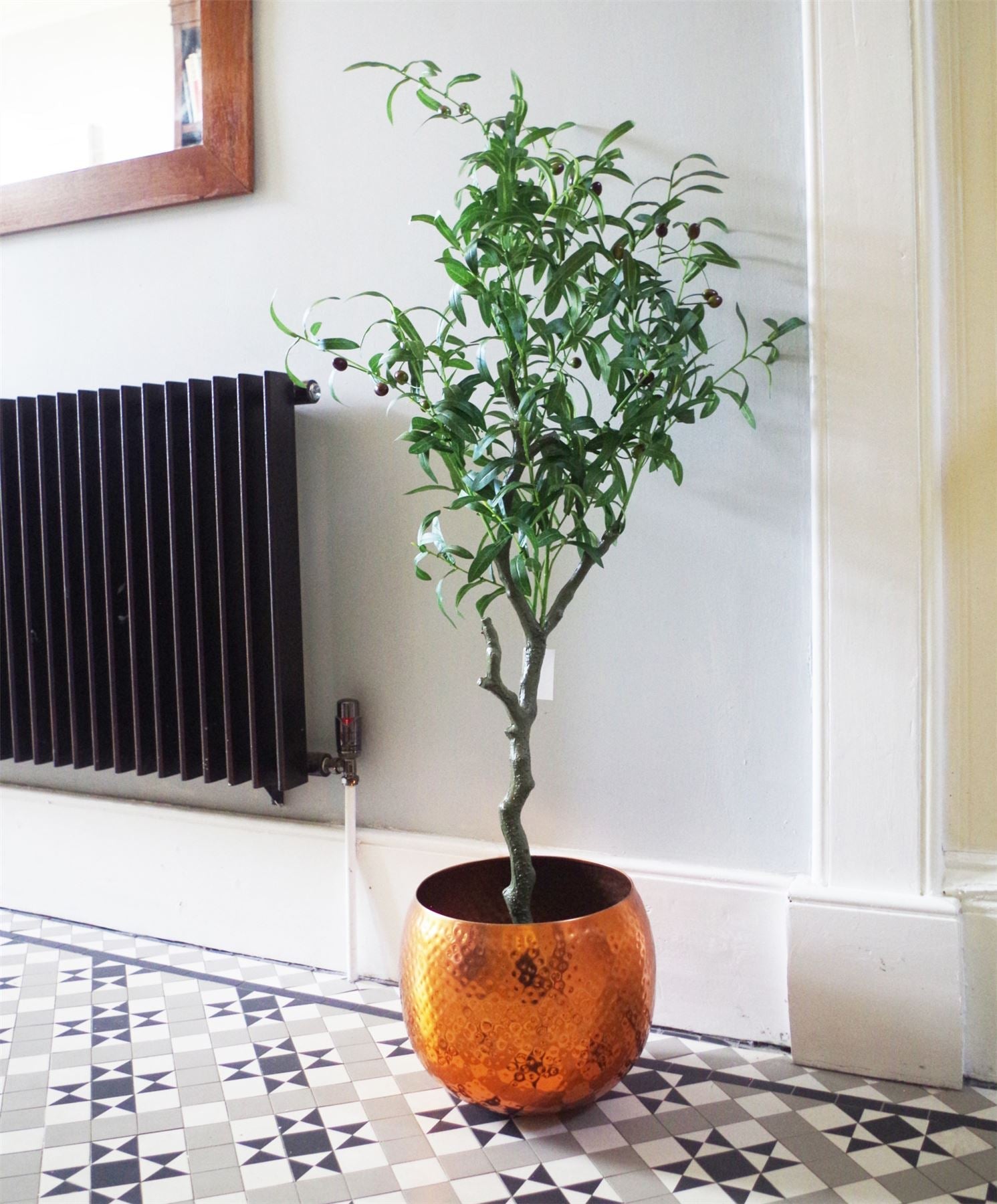 Lifelike 120cm Olive Tree - Natural Look with Adjustable Branches & Pot - plants - express.com