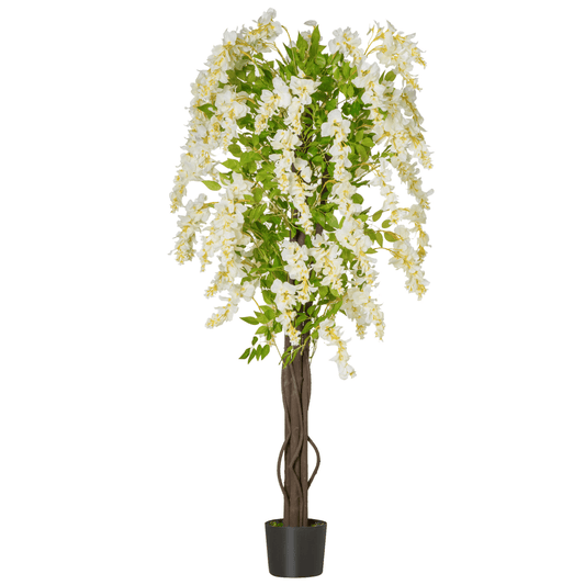 Lifelike 160cm White Wisteria Tree - Stunning Faux Plant for Any Occasion - plants - express.com