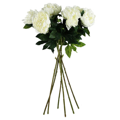 Lifelike 80cm Artificial White Peony Stem - Perfect for Stunning Arrangements! - plants - express.com