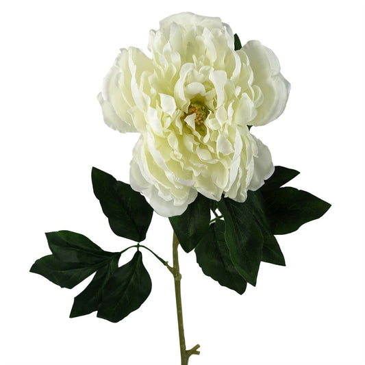 Lifelike 80cm Artificial White Peony Stem - Perfect for Stunning Arrangements! - plants - express.com
