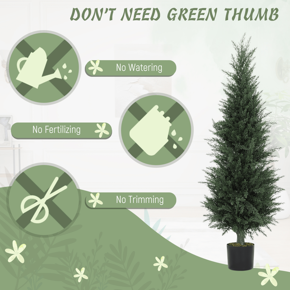 Lifelike Artificial Plant - Realistic Foliage, Zero Maintenance - plants - express.com