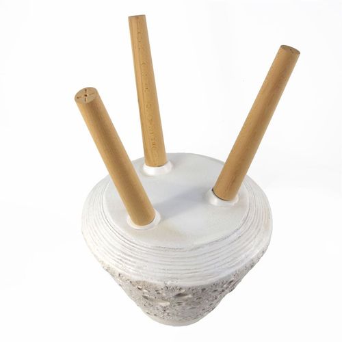 Lunar White 62cm Large Planter - Rustic Fibreglass for Indoor & Outdoor Display - plants - express.com